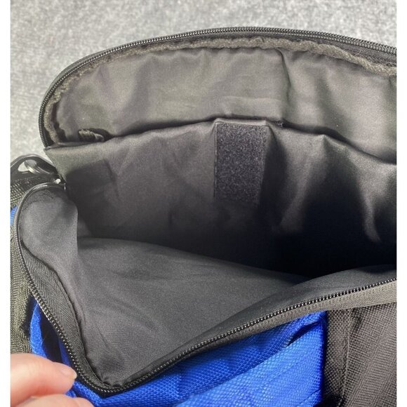 Puma US Air Force Laptop Computer Soft Side Padded Case Shoulder Strap Black Blu - Picture 7 of 16